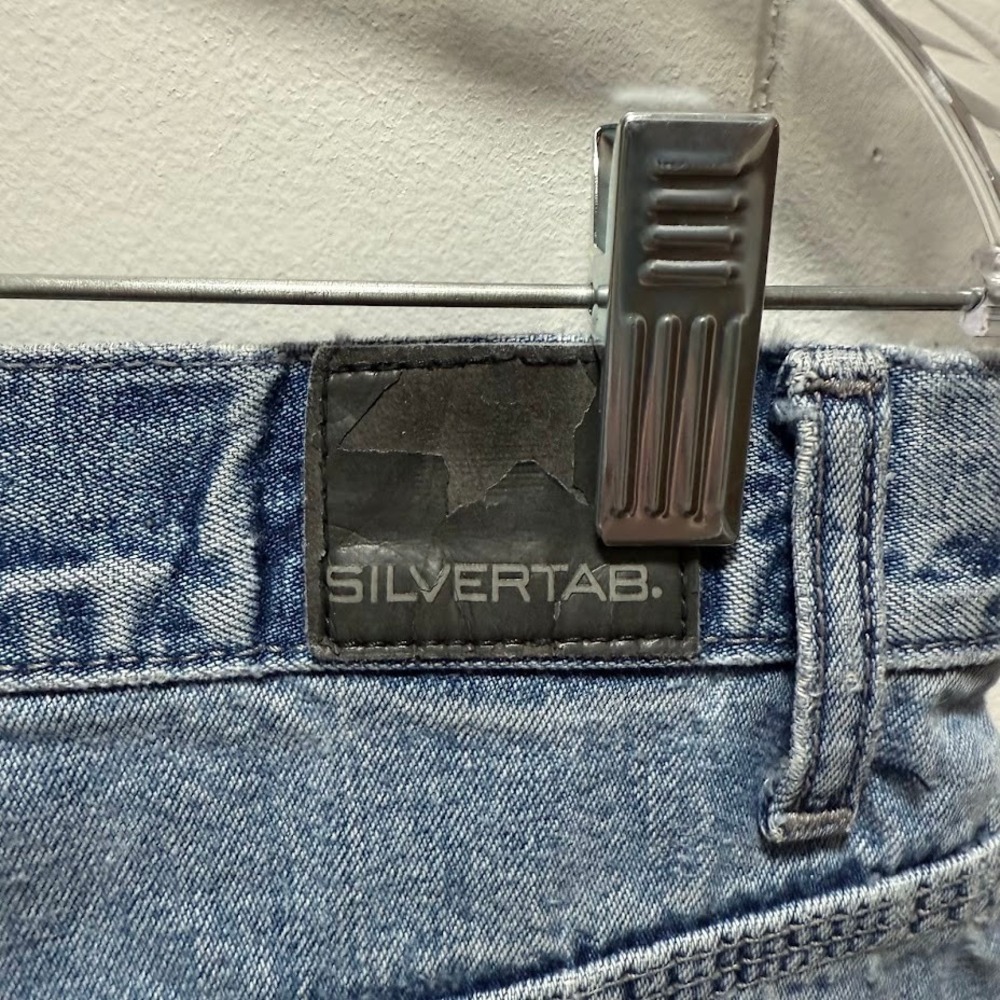Levis SilverTab Mens Light Wash Carpenter Jeans Loose Fit Utility Denim Vintage‎ - Picture 3 of 9